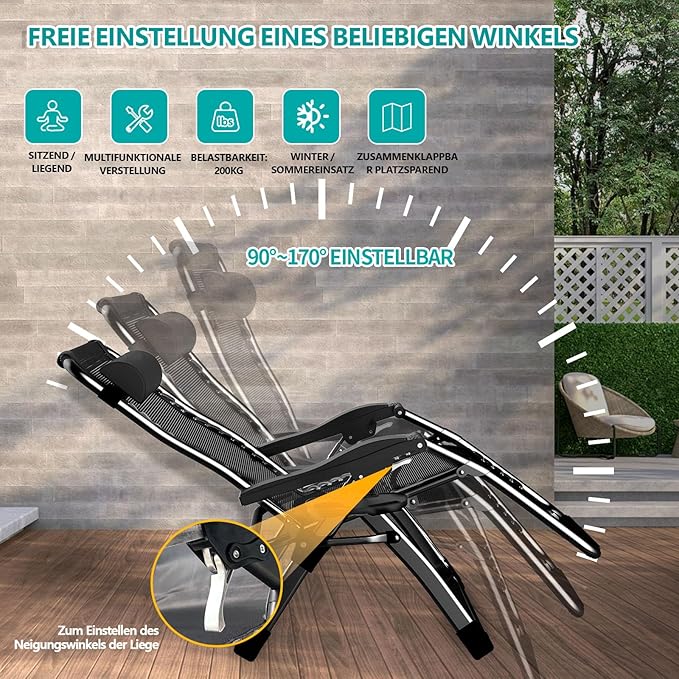 Chaise Longue Pliante + Coussin Relax GRATUIT