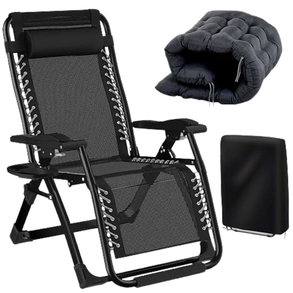 Chaise Longue Pliante + Coussin Relax GRATUIT