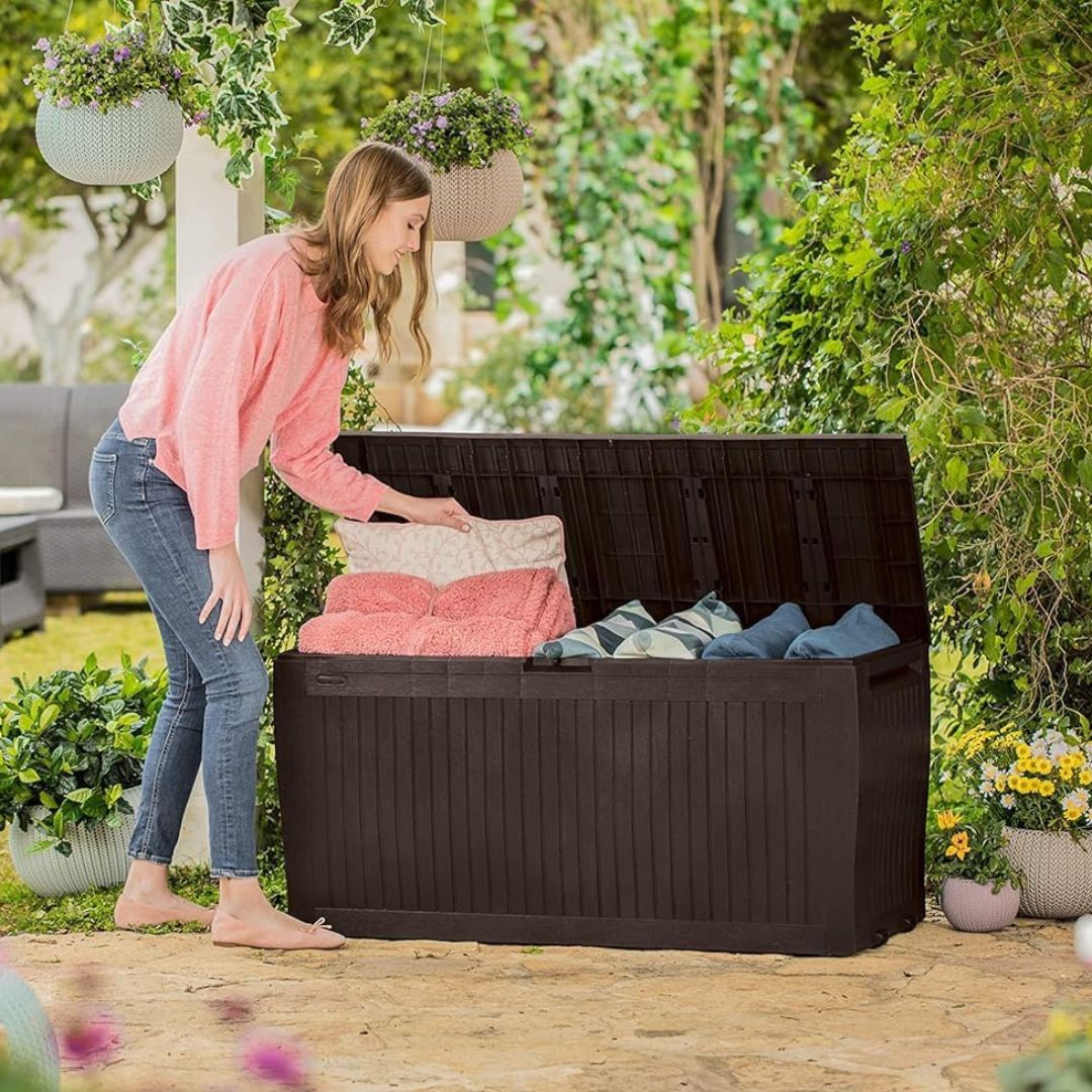 Coffre Multifonction en Résine 116,7x44,7x57cm | OFFRE LIMITÉE